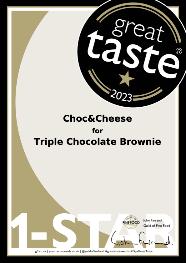 Great Taste Awards For Triple Chocolate Brownie