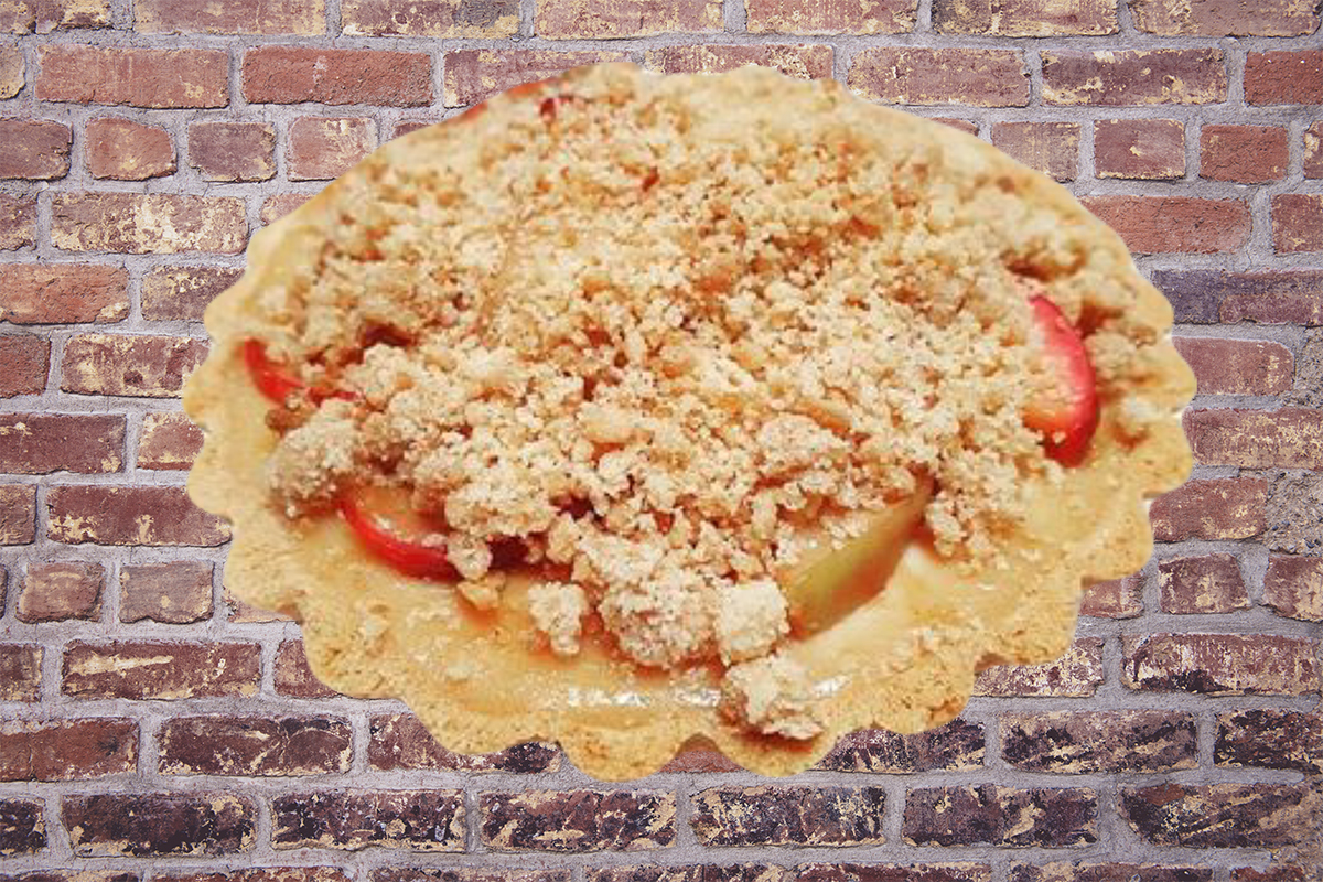 Toffee Apple Crumble Tart